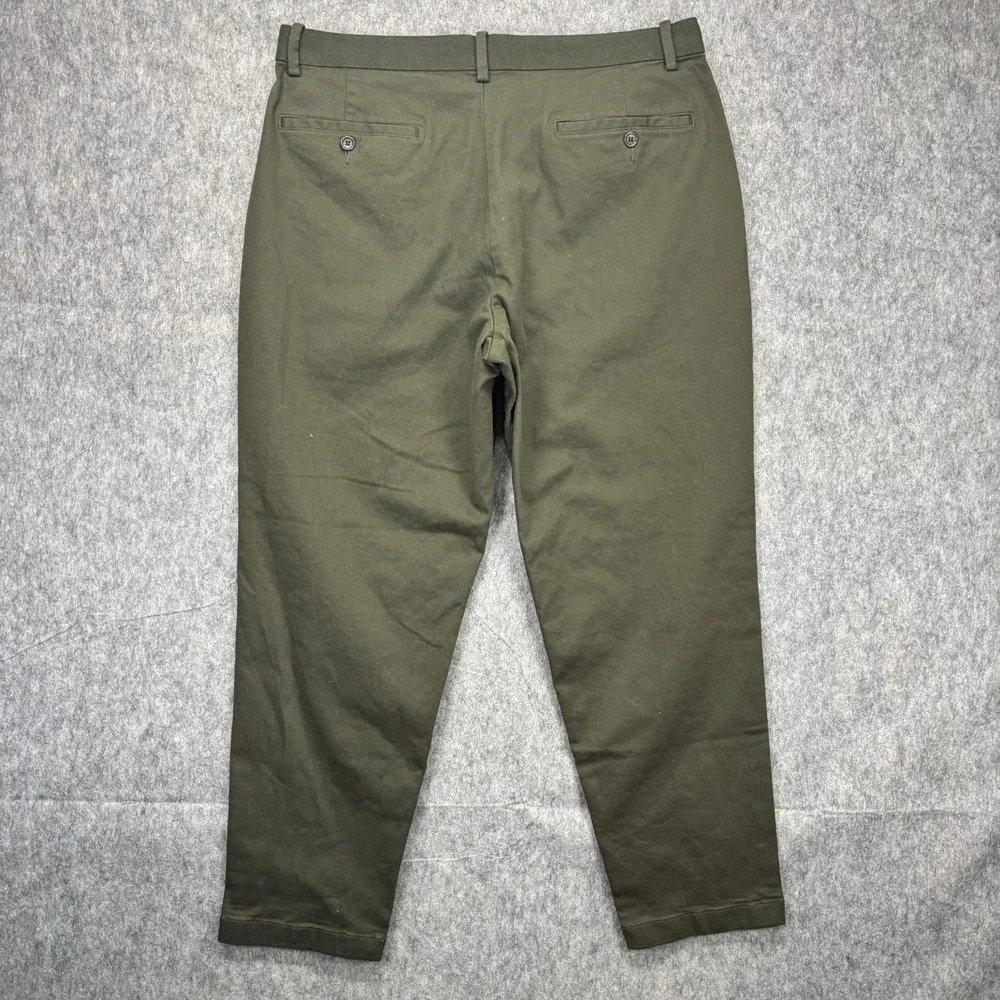 UNIQLO Trouser Pants Men's‎ Large Green Stretch Drawstring Baggy